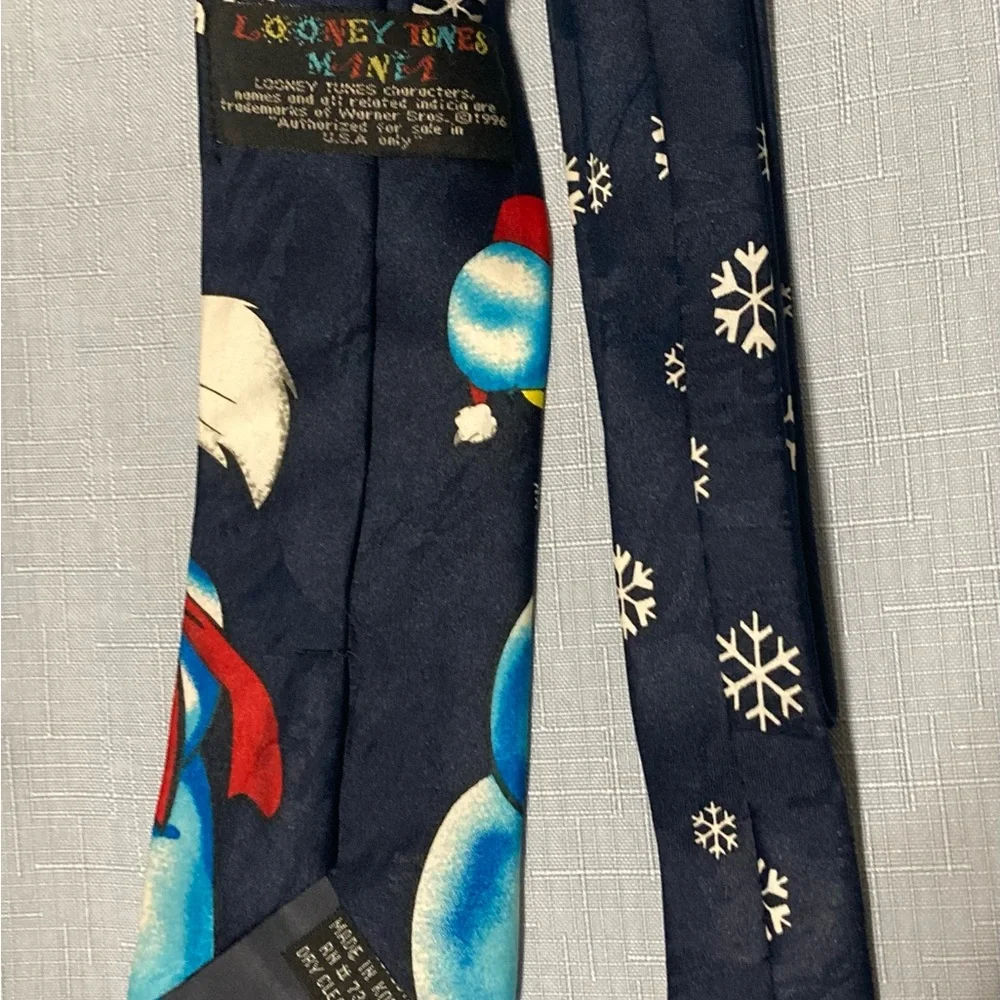 Vintage Looney Tunes Mania Sylvester & Tweety Christmas Neck Tie